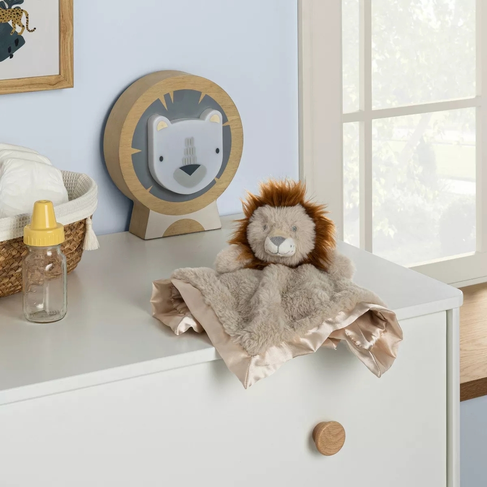 Cloud Island Plush Lion Security Blanket - Cream and Brown - Picture 4 of 4